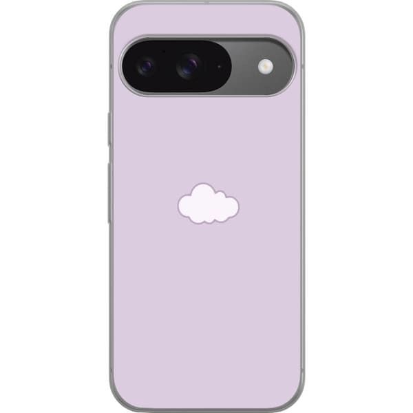 Google Pixel 9 Gennemsigtig cover Lilla Sky - minimalistisk sky på lilla baggrund