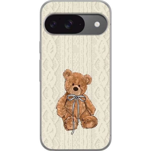 Google Pixel 9 Pro Gjennomsiktig deksel Liten Bamse – klassisk bamse i enkel design