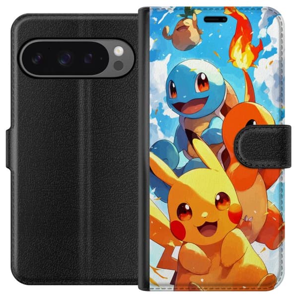 Google Pixel 9 Pro XL Plånboksfodral Pocket Creatures – inspirerat av Pokémon utan att nämna namnet