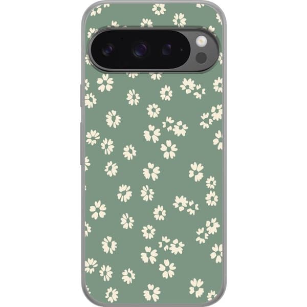 Google Pixel 9 Pro XL Gjennomsiktig deksel Blomsterdrøm - Fargerikt Blomstermønster