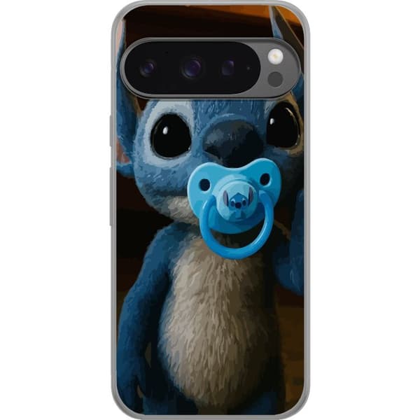 Google Pixel 9 Pro XL Gennemsigtig cover Stitch & Napp - babytema med sød karakter
