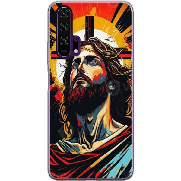 Honor 20 Pro  Läpinäkyvä kuori Jeesus ja Kortti - uskonnollinen motiivi syvällä symboliikalla
