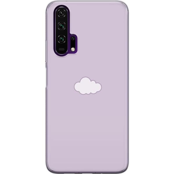 Honor 20 Pro Läpinäkyvä kuori Lila Pilvi - minimalistinen pilvi lila taustalla