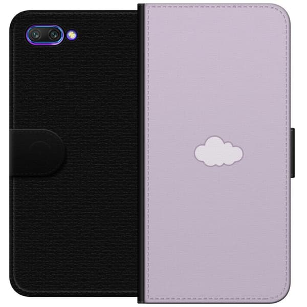 Honor 10 Tegnebogsetui Lilla Sky - minimalistisk sky på lilla baggrund