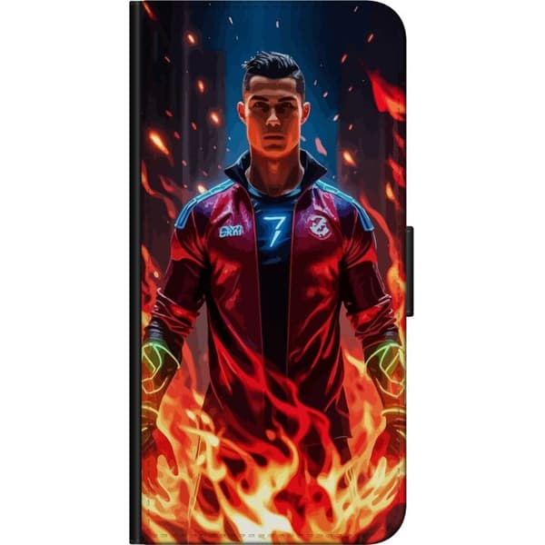 Huawei P smart 2021 Tegnebogsetui Ronaldo Inferno - fodboldhelt i flammer