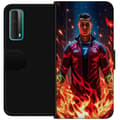 Miniatyrbillede 1 af 3: Huawei P smart 2021 Tegnebogsetui Ronaldo Inferno - fodboldhelt i flammer