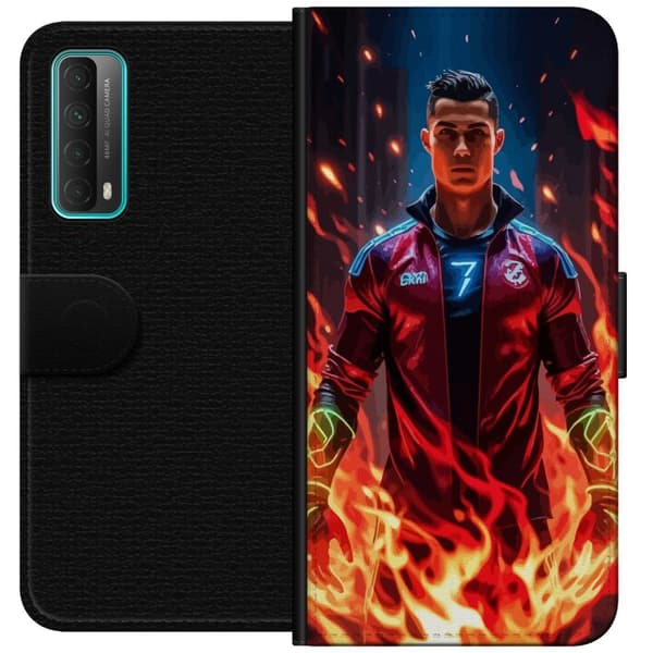 Huawei P smart 2021 Tegnebogsetui Ronaldo Inferno - fodboldhelt i flammer