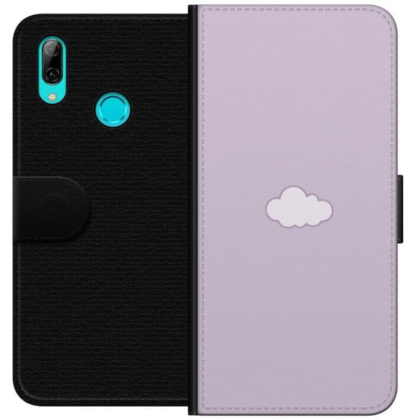 Huawei P smart 2019 Tegnebogsetui Lilla Sky - minimalistisk sky på lilla baggrund