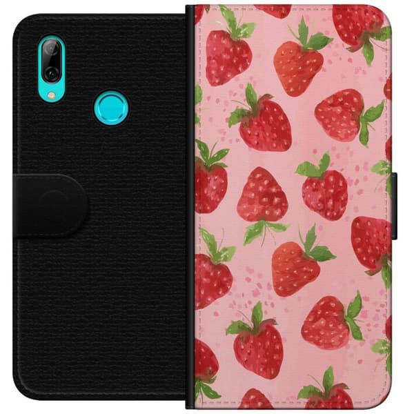 Huawei P smart 2019 Lompakkokotelo Mansikkahaaveet - Retrot tyyli mansikkakuviointi