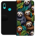 Pikkukuva 1 / 3: Huawei P smart 2019 Lompakkokotelo Sengångarstil - rentoutunut muotoilu söpöllä laiskiaalla