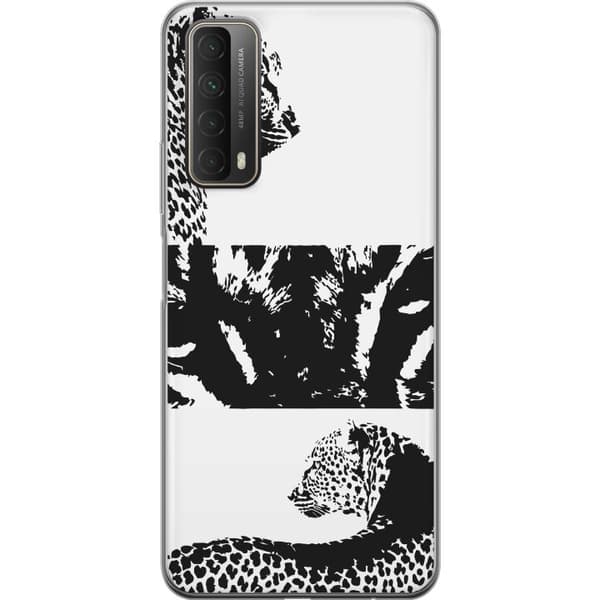 Huawei P smart 2021 Gjennomsiktig deksel Leopard Faces