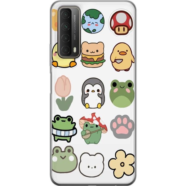 Huawei P smart 2021 Gjennomsiktig deksel Kawaii Friends