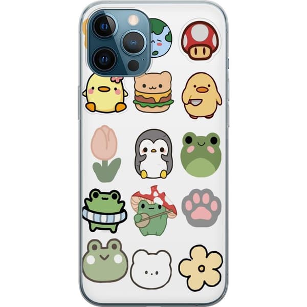 Apple iPhone 12 Pro Max Gjennomsiktig deksel Kawaii Friends