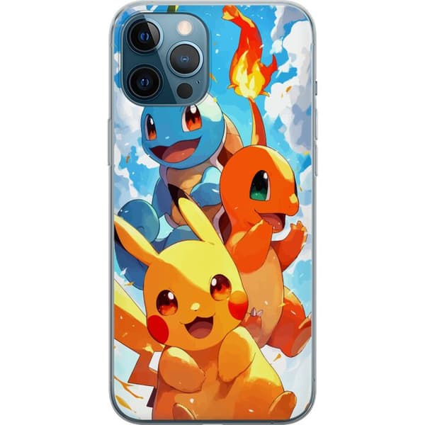 Apple iPhone 12 Pro Max Gennemsigtig cover Pocket Creatures - inspireret af Pokémon uden at nævne navnet