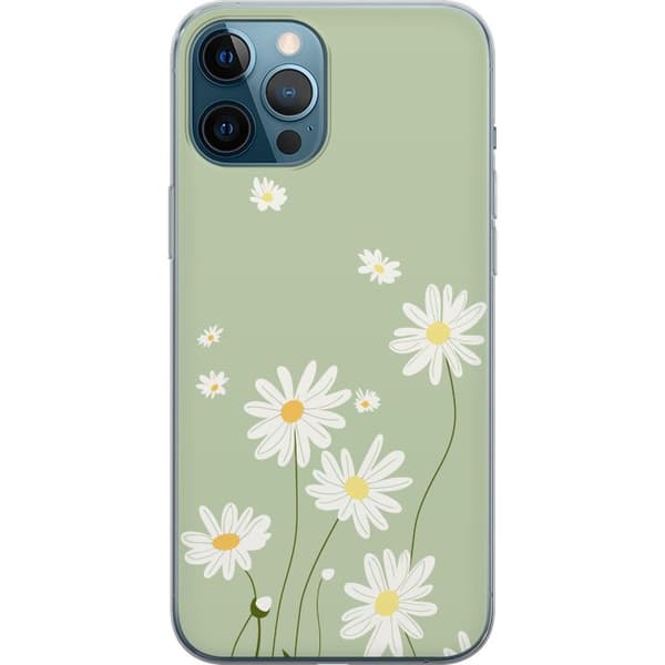 Apple iPhone 12 Pro Max Gennemsigtig cover Præstekraver - blomstret mønster i svensk sommerstil