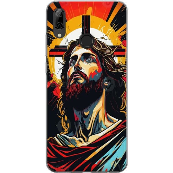 Huawei P smart 2019 Gennemsigtig cover Jesus & Kort - religiøst motiv med dyb symbolik