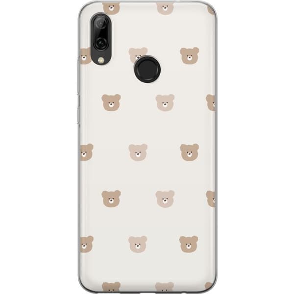 Huawei P smart 2019 Gjennomsiktig deksel Teddybakgrunn - søte teddybjørner mot en myk bakgrunn