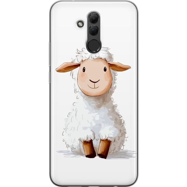 Huawei Mate 20 lite Läpinäkyvä kuori Suloinen Lammas - lasten ja vauvan tuotteita sarjakuvatyyliin