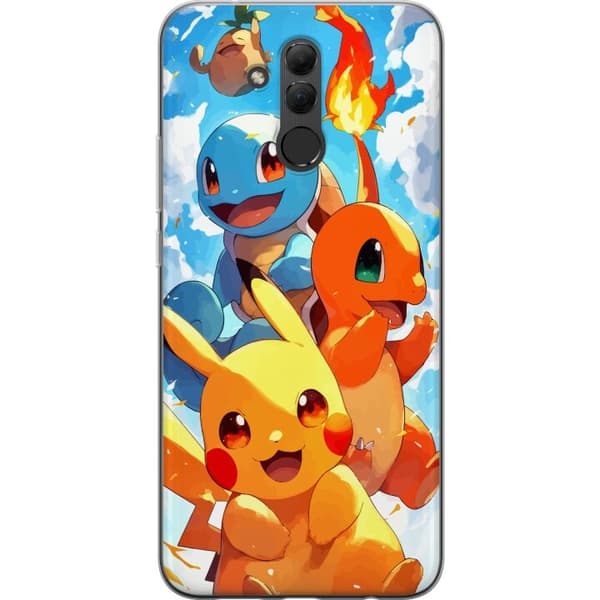 Huawei Mate 20 lite Läpinäkyvä kuori Pocket Creatures - innoittanut Pokémonista mainitsematta nimeä