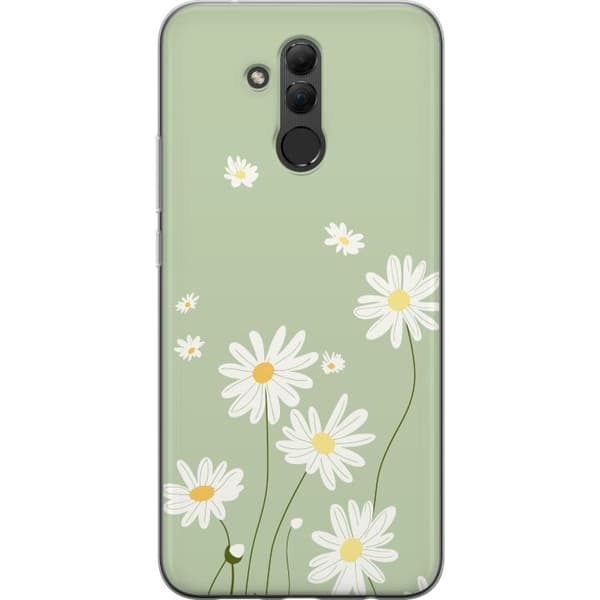Huawei Mate 20 lite Läpinäkyvä kuori Papukaijanpaparit - kukallinen kuviointi ruotsalaiseen kesätyyliin