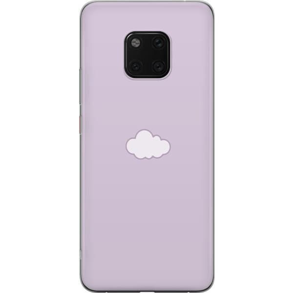 Huawei Mate 20 Pro Gjennomsiktig deksel Lilla Sky - minimalistisk sky på en lilla bakgrunn