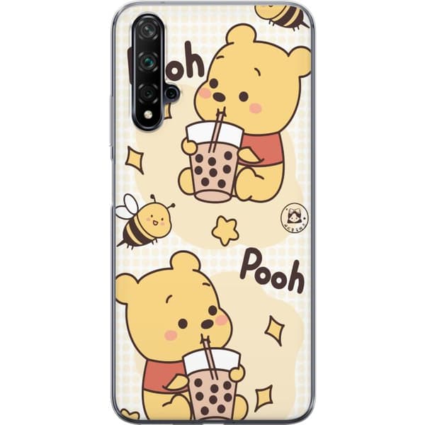 Huawei nova 5T Gjennomsiktig deksel Nalle Pooh stil - klassisk bjørnemotiv i en ny tolkning