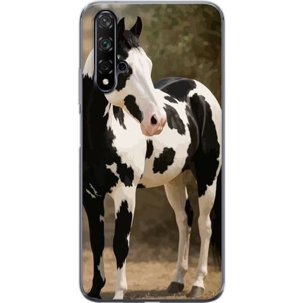 Huawei nova 5T Gjennomsiktig deksel Vakker Hest - elegant illustrasjon av hestemotiv