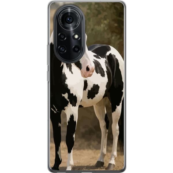 Huawei nova 8 Pro Gjennomsiktig deksel Vakker Hest - elegant illustrasjon av hestemotiv