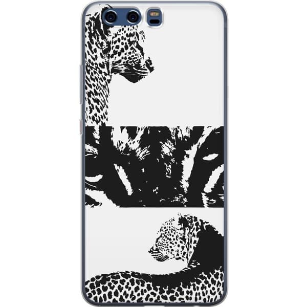 Huawei P10 Gennemsigtig cover Leopard Faces