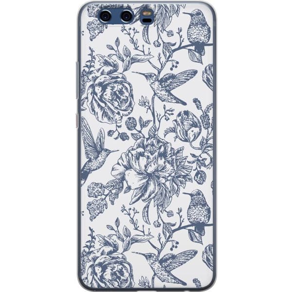 Huawei P10 Läpinäkyvä kuori Kukat & Linnut - Romanttinen Vintage-tyylinen Kuviointi