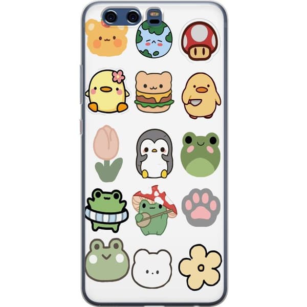 Huawei P10 Läpinäkyvä kuori Kawaii Friends
