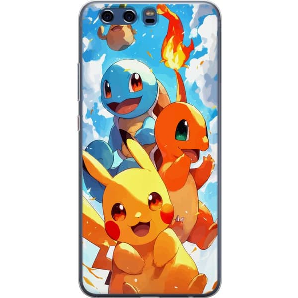 Huawei P10 Läpinäkyvä kuori Pocket Creatures - innoittanut Pokémonista mainitsematta nimeä