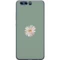 Pikkukuva 1 / 3: Huawei P10 Läpinäkyvä kuori Vihreä Minimalikukka - tyylikäs kukka vihreällä taustalla