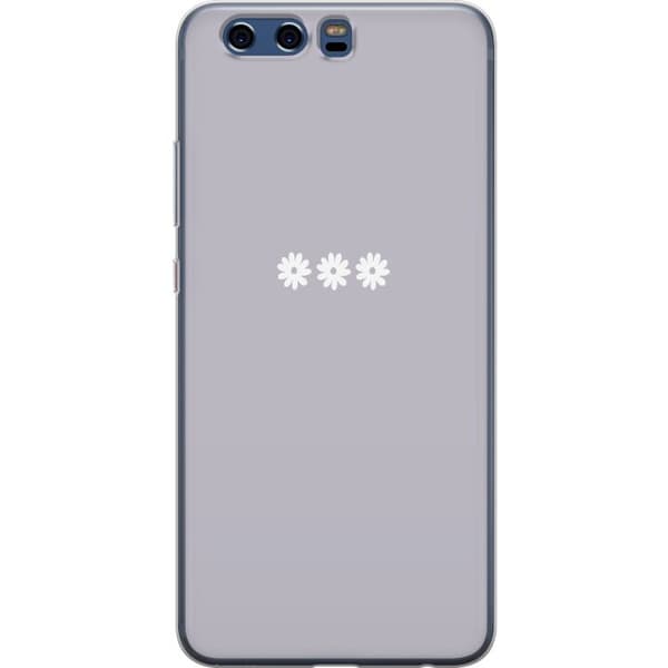 Huawei P10 Läpinäkyvä kuori Lila Blomminimalismi - tyylikäs kukkakuva lila taustalla