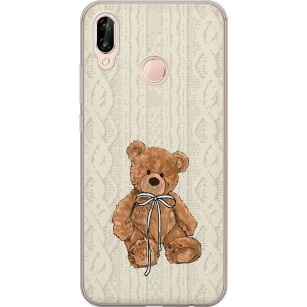 Huawei P20 lite Gjennomsiktig deksel Liten Bamse – klassisk bamse i enkel design