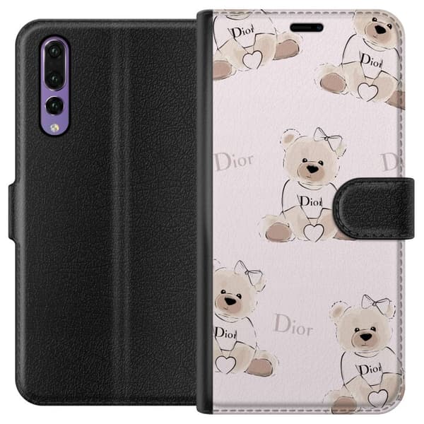 Huawei P20 Pro Lompakkokotelo Teddy Dior Vibes - ylellinen nalle muotityyliin