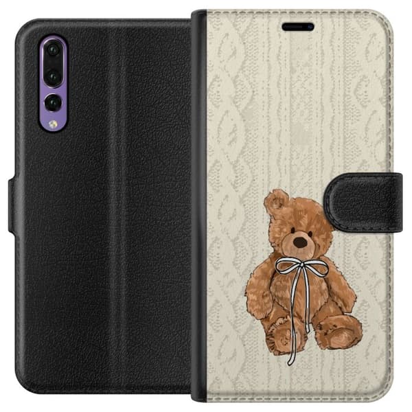 Huawei P20 Pro Plånboksfodral Liten Nalle – klassisk nalle i enkel design
