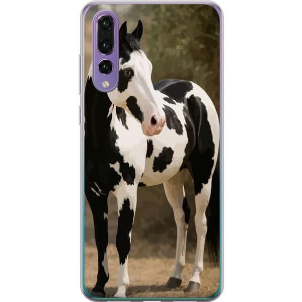 Huawei P20 Pro Gjennomsiktig deksel Vakker Hest - elegant illustrasjon av hestemotiv