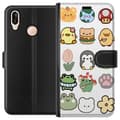 Miniatyrbild 1 av 3: Huawei P20 lite Plånboksfodral Kawaii Friends – söta figurer i japansk stil