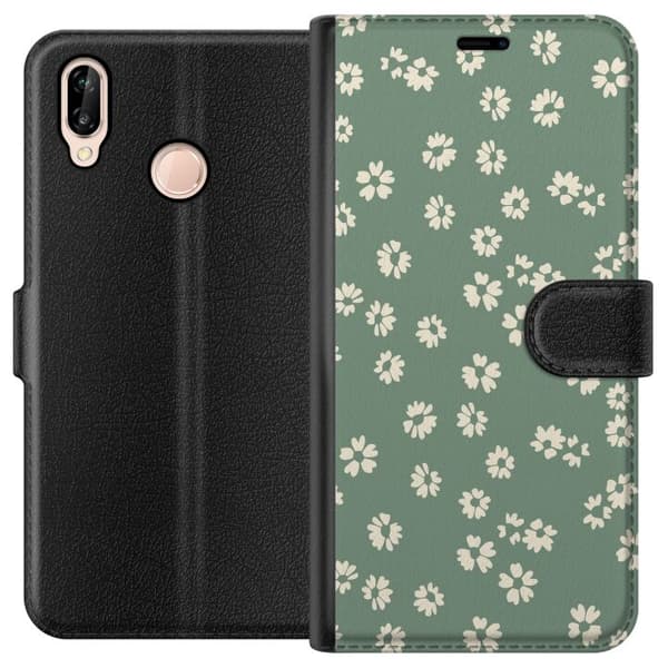 Huawei P20 lite Plånboksfodral Blomsterdröm – färgglatt blommönster
