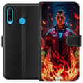 Miniatyrbillede 1 af 3: Huawei P30 lite Tegnebogsetui Ronaldo Inferno - fodboldhelt i flammer