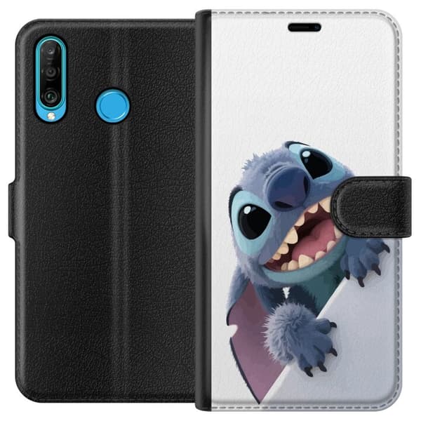 Huawei P30 lite Lommeboketui Glad Stitch