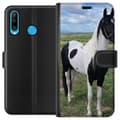 Miniatyrbild 1 av 3: Huawei P30 lite Plånboksfodral Hästmagi – stiliserad häst i lugn färgskala