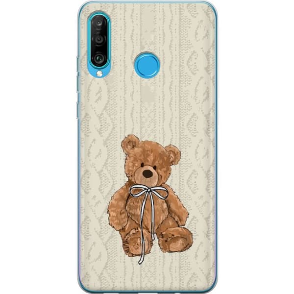 Huawei P30 lite Gjennomsiktig deksel Liten Bamse – klassisk bamse i enkel design