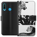 Miniatyrbillede 1 af 3: Huawei P30 lite Tegnebogsetui Leopard Faces