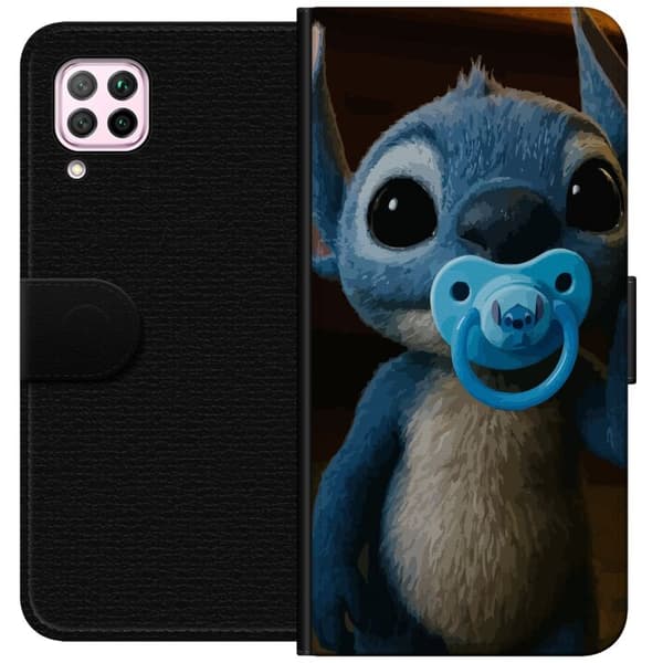 Huawei P40 lite Plånboksfodral Stitch & Napp – babytema med söt karaktär