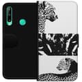 Miniatyrbild 1 av 3: Huawei P40 lite E Plånboksfodral Leopard Faces – trendigt mönster med leopardansikten