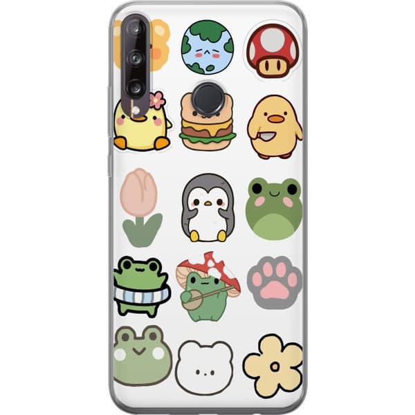 Huawei P40 lite E Gjennomsiktig deksel Kawaii Friends