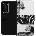 Miniatyrbild 1 av 3: Huawei P40 Pro Plånboksfodral Leopard Faces – trendigt mönster med leopardansikten