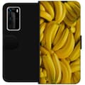 Miniatyrbild 1 av 3: Huawei P40 Pro Plånboksfodral Banana Pattern – lekfullt mönster med gula bananer